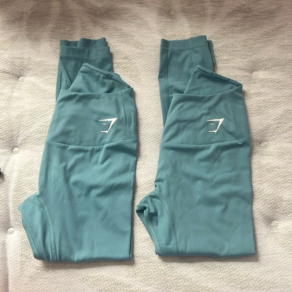 gymshark training leggings (2) 15$ for one